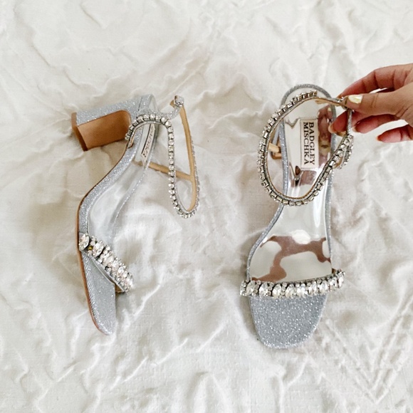 Badgley Mischka Marilee Block Heels Size 8 $235 - Picture 6 of 7